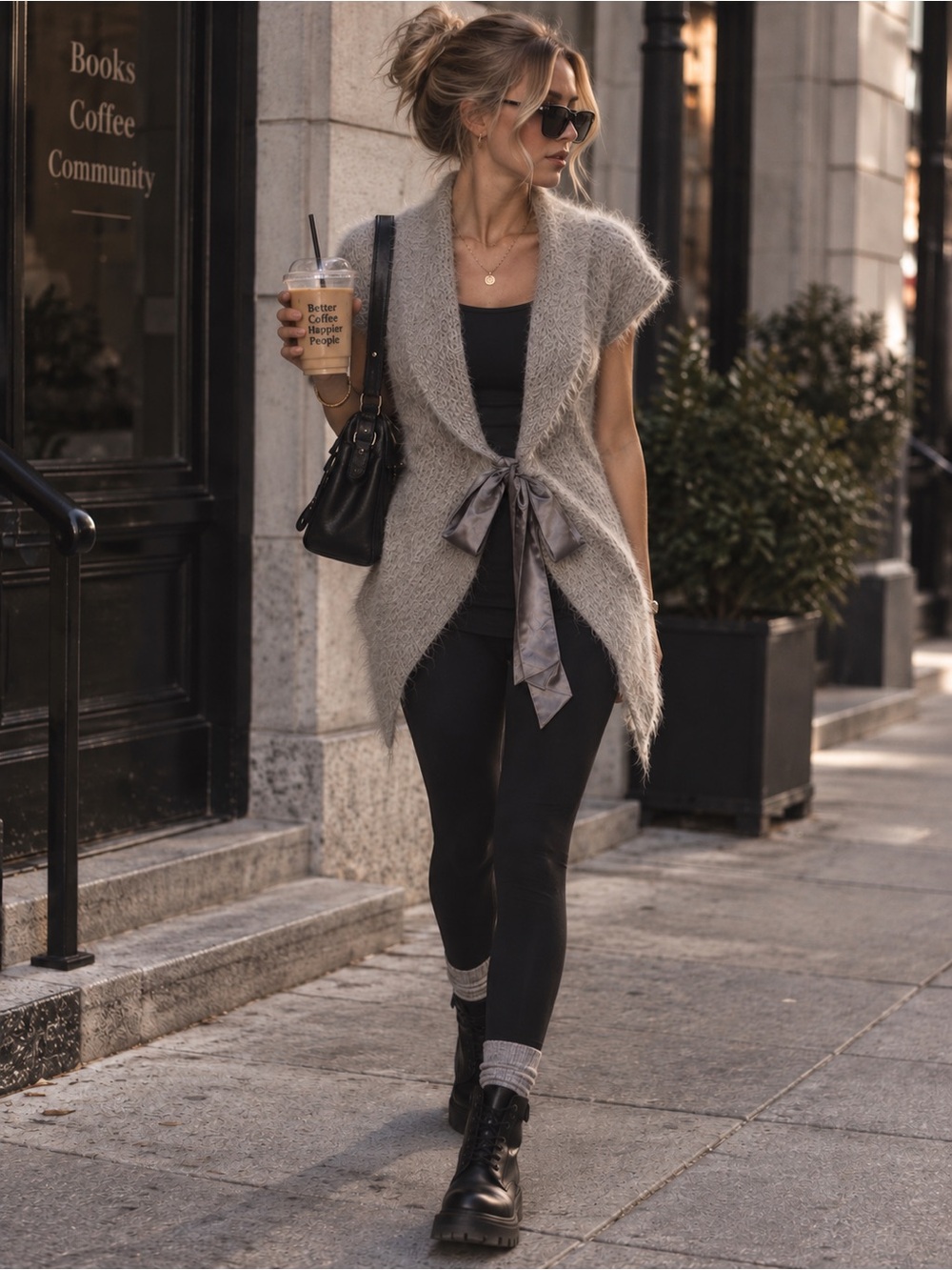 Cozy Grey Knit Sweater